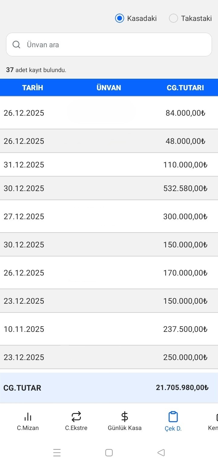 SayaYazılım Mobil Ekran 2