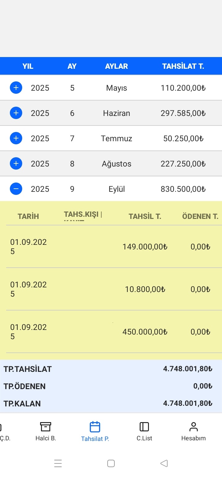 SayaYazılım Mobil Ekran 3