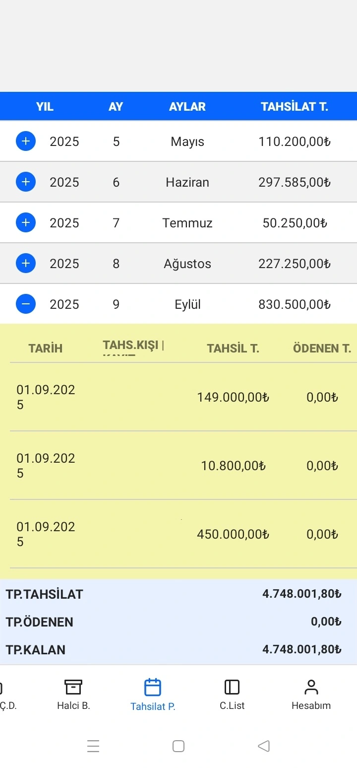 Fatura Yönetimi ve Gelir Gider Takibi